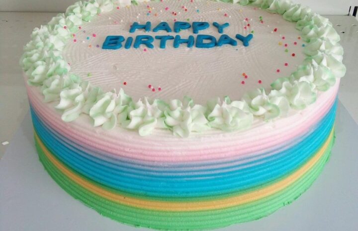 Vanilla Single Layer Buttercream Cake
