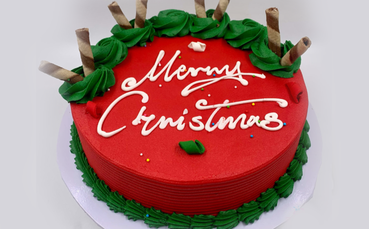 Christmas Theme Cake- Single layer